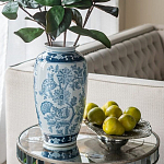 Ваза с синим цветочным орнаментом Blue & White Ornament  варинант исполнения - 4 | Loft Concept в Екатеринбурге