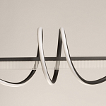 Люстра линейная черного цвета с волнообразным металлическим элементом Luke Lampco Tracer Lamp варинант исполнения - 3 | Loft Concept в Екатеринбурге