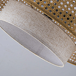 Подвесной светильник с декоративным поясом из плетеного бамбука Biuloggicu варинант исполнения - 8 | Loft Concept в Екатеринбурге