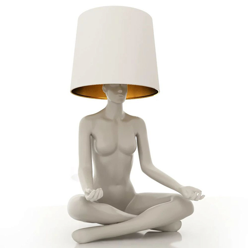 Лампа MANNEQUIN LAMP с абажуром телесный замок Глянцевый черный Черный матовый Глянцевый белый Белый матовый Серый матовый Золотой Красный в Екатеринбурге | Loft Concept 