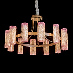 Люстра круглая с текстурными цилиндрическими плафонами Glimpse варинант исполнения - 1 | Loft Concept в Екатеринбурге