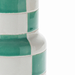 Ваза из фаянса Brighter than the Stars с шахматным принтом бирюзового цвета  варинант исполнения - 2 | Loft Concept в Екатеринбурге