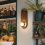 Бра с декором из плетеного бамбука Wicker Oval Lamp варинант исполнения - 3 | Loft Concept в Екатеринбурге