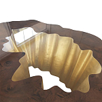 Кофейный стол Burl Exotic tree Coffee Table Black варинант исполнения - 3 | Loft Concept в Екатеринбурге