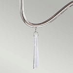 Люстра цвета никель с прозрачными стеклянными подвесками в форме капель Elstead Lighting варинант исполнения - 12 | Loft Concept в Екатеринбурге