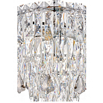 Люстра круглая с хрустальными подвесками на серебряном каркасе Roul Crystal Light варинант исполнения - 12 | Loft Concept в Екатеринбурге