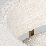 Стул букле бежевый с каркасом цвета матовое золото Tactility варинант исполнения - 4 | Loft Concept в Екатеринбурге