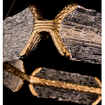 Люстра кольцевая с текстурным природным рисунком IceFlame варинант исполнения - 2 | Loft Concept в Екатеринбурге