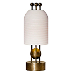 Настольная лампа в виде фонаря с белым фактурным абажуром Echoes of Light варинант исполнения - 1 | Loft Concept в Екатеринбурге