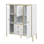 Буфет белый трёхдверный с двумя ящиками Antique Order варинант исполнения - 2 | Loft Concept в Екатеринбурге