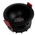 Встраиваемый спот светодиодный круглый черного цвета с углублением Ombra Lux  варинант исполнения - 4 | Loft Concept в Екатеринбурге