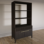 Стеллаж Primo с ящиками Темный орех варинант исполнения - 2 | Loft Concept в Екатеринбурге