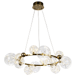 Дизайнерская кольцевая люстра с гирляндой внутри стеклянных плафонов Iona Garland Chandelier 12 варинант исполнения - 2 | Loft Concept в Екатеринбурге