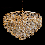 Люстра каскадная с подвесками в форме колец Galaxy of Light варинант исполнения - 3 | Loft Concept в Екатеринбурге