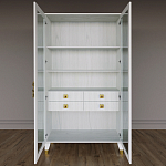 Дизайнерский шкаф витрина Elsa Dreams White с 4-мя ящиками варинант исполнения - 5 | Loft Concept в Екатеринбурге
