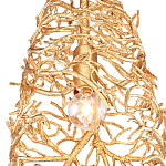 Подвесной светильник золотой в виде кораллов Coral Decor варинант исполнения - 1 | Loft Concept в Екатеринбурге