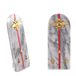 Сувенир Погон МВД из натурального камня мрамор Souvenir Epaulets варинант исполнения - 3 | Loft Concept в Екатеринбурге