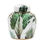 Ваза с крышкой фарфоровая с ручной росписью Leopard Collection  варинант исполнения - 1 | Loft Concept в Екатеринбурге