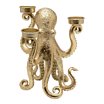 Подсвечник золотой Осьминог Gold Octopus Candlestick  варинант исполнения - 1 | Loft Concept в Екатеринбурге