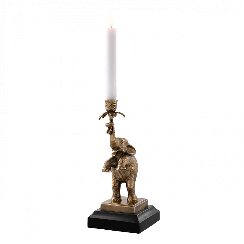 Подсвечник Eichholtz Candle Holder Nairobi Латунь Античная полированная Черный Подсвечник Eichholtz Candle Holder Nairobi Латунь Античная полированная Черный в Екатеринбурге | Loft Concept