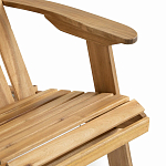 Уличное кресло из массива акации Adirondack Wooden Chair Natural варинант исполнения - 6 | Loft Concept в Екатеринбурге