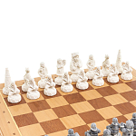 Шахматы Северные народы в ларце из натурального бука Decorative Thematic Chess  варинант исполнения - 3 | Loft Concept в Екатеринбурге