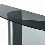 Консоль дымчатого цвета с изогнутым основанием Arabesque варинант исполнения - 2 | Loft Concept в Екатеринбурге