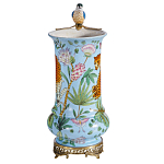 Ваза из фарфора с птицей на бронзовой ветке Garden of Eden варинант исполнения - 4 | Loft Concept в Екатеринбурге