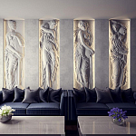 Барельеф FOUNTAIN OF INNOCENTS варинант исполнения - 1 | Loft Concept в Екатеринбурге