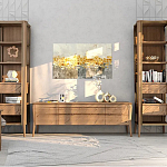 Витрина правая из массива дуба с 5-ю полками и 2-мя ящиками Tasteful Furniture варинант исполнения - 2 | Loft Concept в Екатеринбурге