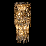 Бра с каскадом из прозрачного хрусталя и корпусом из металла цвета хром Constant Sparks варинант исполнения - 6 | Loft Concept в Екатеринбурге