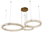 Люстра с 3-мя кольцами из натурального камня Minerals of Light варинант исполнения - 1 | Loft Concept в Екатеринбурге