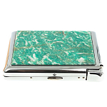 Портсигар с газовой зажигалкой из натурального камня Амазонит Stone Cigarettes Cases варинант исполнения - 10 | Loft Concept в Екатеринбурге
