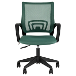 Офисное кресло с основанием из черного пластика Desk chairs Green варинант исполнения - 2 | Loft Concept в Екатеринбурге