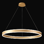 Люстра подвесная светодионая кольцевая золотого цвета Ring Horizontal варинант исполнения - 2 | Loft Concept в Екатеринбурге