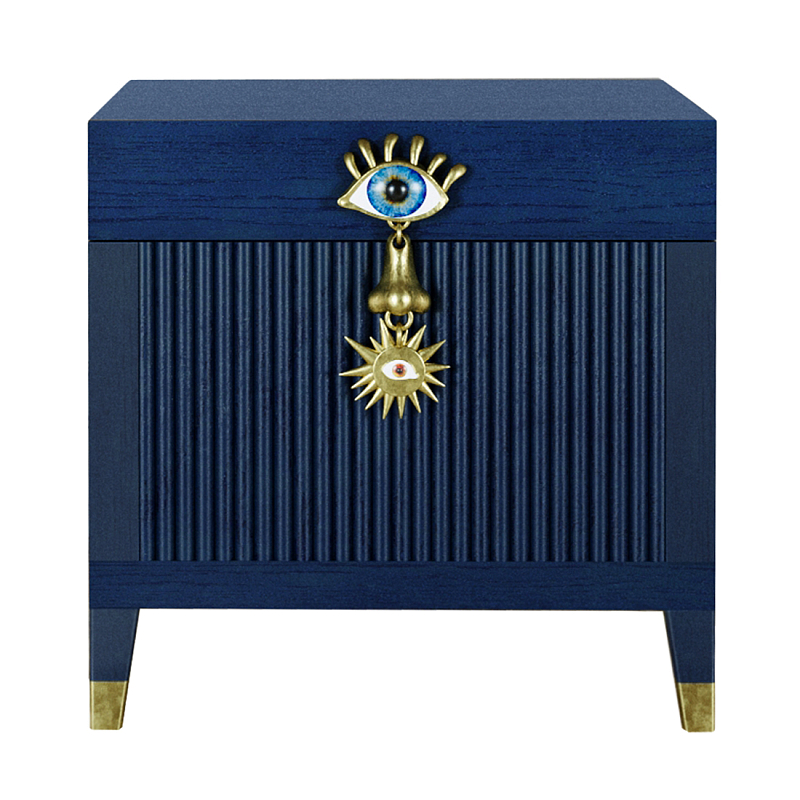 Сундук Eye Elsa Dreams Blue Синий Золотой Сундук Eye Elsa Dreams Blue Синий Золотой в Екатеринбурге | Loft Concept