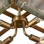 Потолочный светильник квадратный из толстого литого стекла Cast Glass варинант исполнения - 3 | Loft Concept в Екатеринбурге