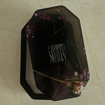Шкатулка из эпоксидной смолы с цветами черная Epoxy Resin Pink Flowers Box Black варинант исполнения - 2 | Loft Concept в Екатеринбурге