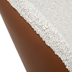 Стул мягкий с обивкой из рогожки и экокожи Contrasting Performance варинант исполнения - 4 | Loft Concept в Екатеринбурге