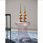 Кофейный столик стеклянный Elegant Lilac Glass Model варинант исполнения - 2 | Loft Concept в Екатеринбурге