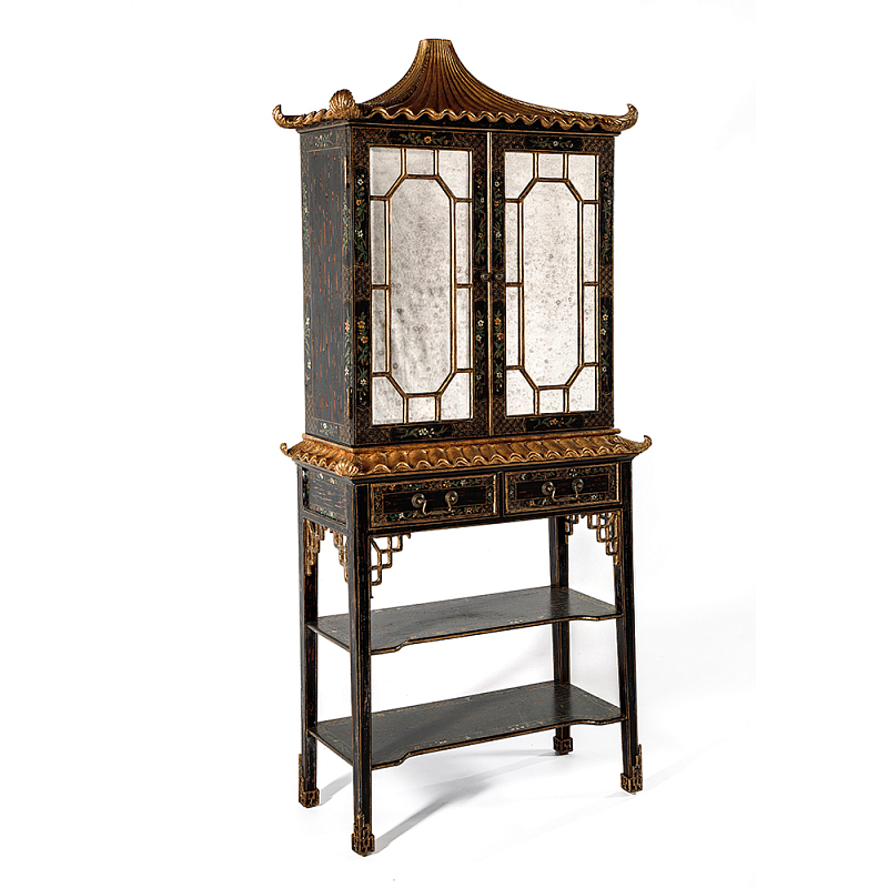 Витрина Palace Showcase Pagoda  Черный Золотой в Екатеринбурге | Loft Concept 