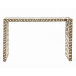 Консоль Дизайнерская Kenya Console ZEBRA Bone Inlay Beige варинант исполнения - 1 | Loft Concept в Екатеринбурге