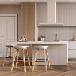 Барный стул на ножках из натурального дерева Boras White варинант исполнения - 8 | Loft Concept в Екатеринбурге