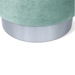 Пуф мятный велюр на металлическом основании Golden Belt варинант исполнения - 4 | Loft Concept в Екатеринбурге