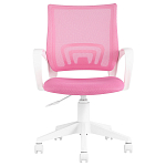 Офисное кресло с основанием из белого пластика Desk chairs Pink варинант исполнения - 2 | Loft Concept в Екатеринбурге