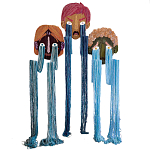 Вязаный Арт-Объект на стену из трех элементов Triptych варинант исполнения - 3 | Loft Concept в Екатеринбурге