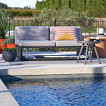 Садовый диван на каркасе из алюминия Petro варинант исполнения - 8 | Loft Concept в Екатеринбурге