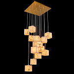 Люстра подвесная с квадратными плафонами из натурального камня Glowing Spheres варинант исполнения - 2 | Loft Concept в Екатеринбурге