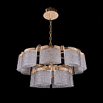 Люстра двухъярусная с текстурными овальными абажурами Splendor Palace Style варинант исполнения - 3 | Loft Concept в Екатеринбурге