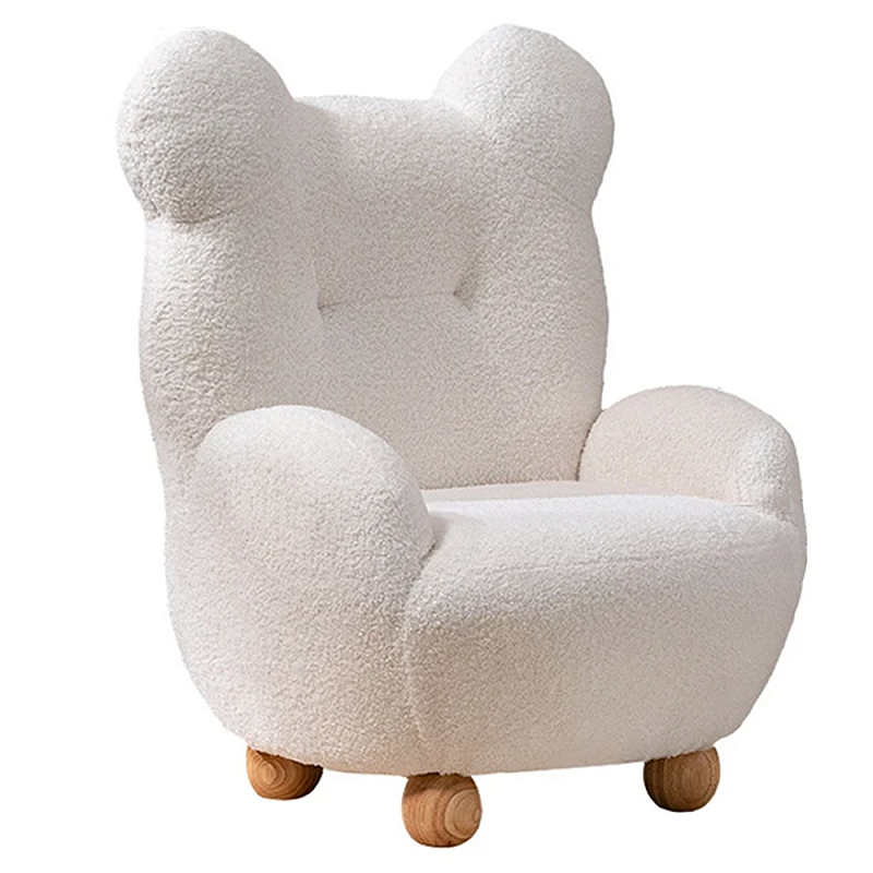 Кресло мягкое для детской Мишка Velvet Armchair Bear Белый Древесина Кресло мягкое для детской Мишка Velvet Armchair Bear Белый Древесина в Екатеринбурге | Loft Concept